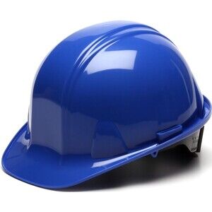 Pyramex Safety Cap Style 4 Point Ratchet Suspension Hard Hat with Rain Trough